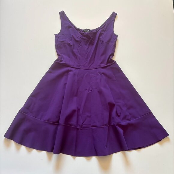 La Petite Robe Dress Purple Sleeveless Tiered Circle Skater Dress Event Wedding - Picture 1 of 7